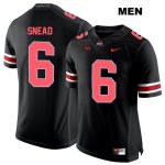 Men's NCAA Ohio State Buckeyes Brian Snead #6 College Stitched Authentic Nike Red Number Black Football Jersey OS20H85IX